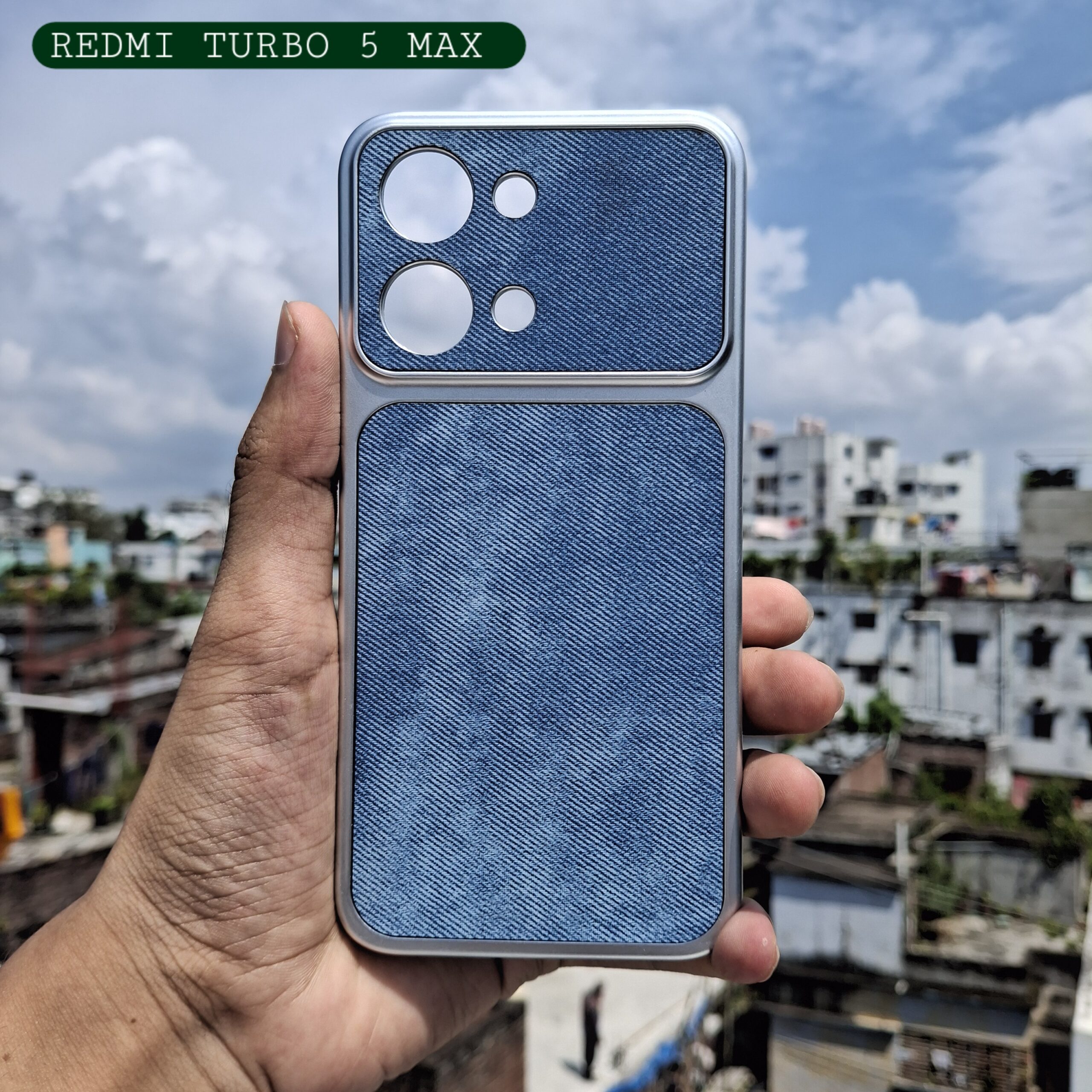 Redmi Turbo 5 Max Electroplated Denim Phone Case