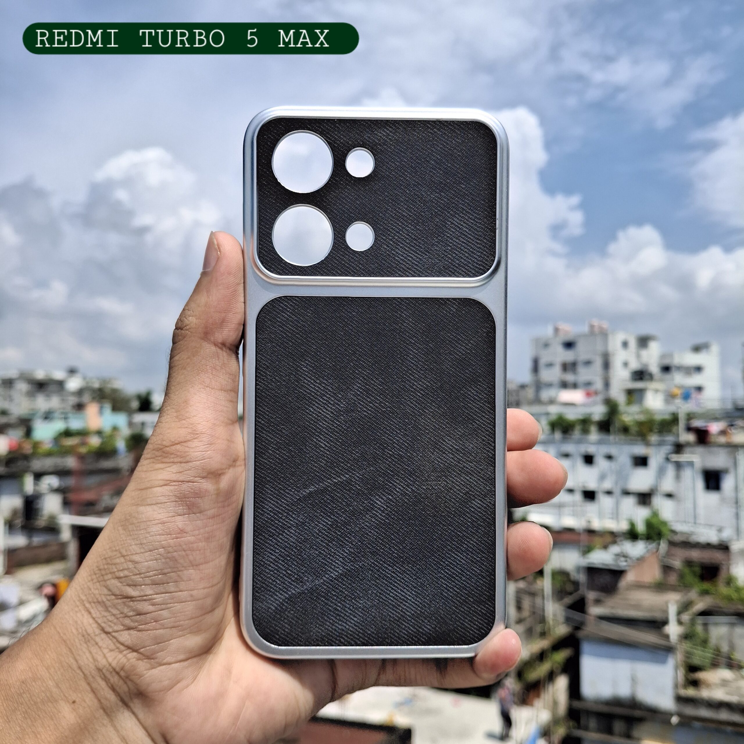 Redmi Turbo 5 Max Electroplated Denim Phone Case - Image 2